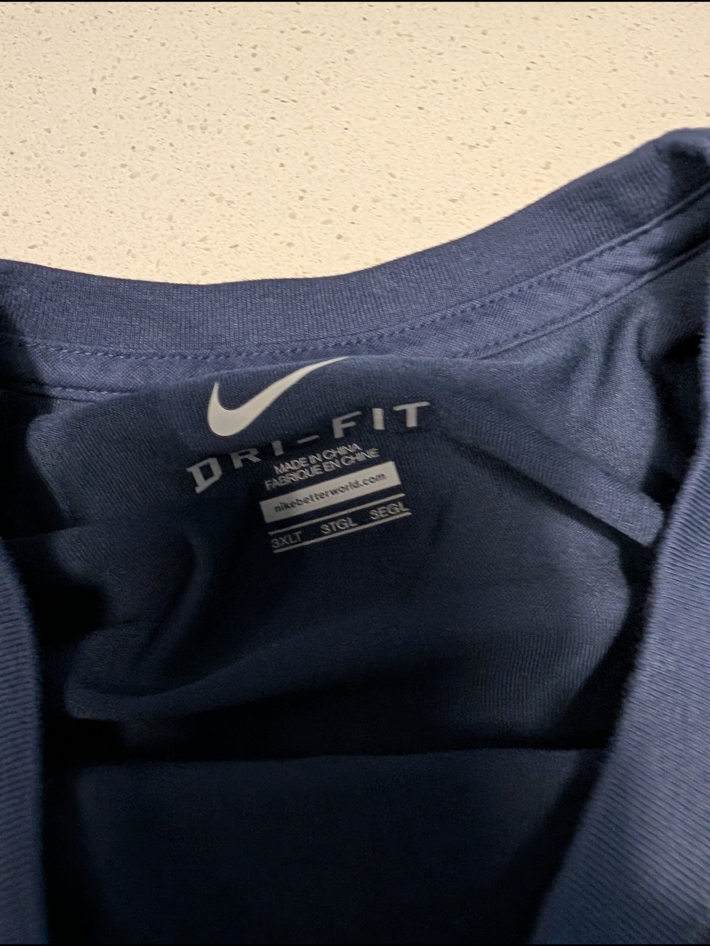 Nike Dri-Fit Navy Athletic Tee